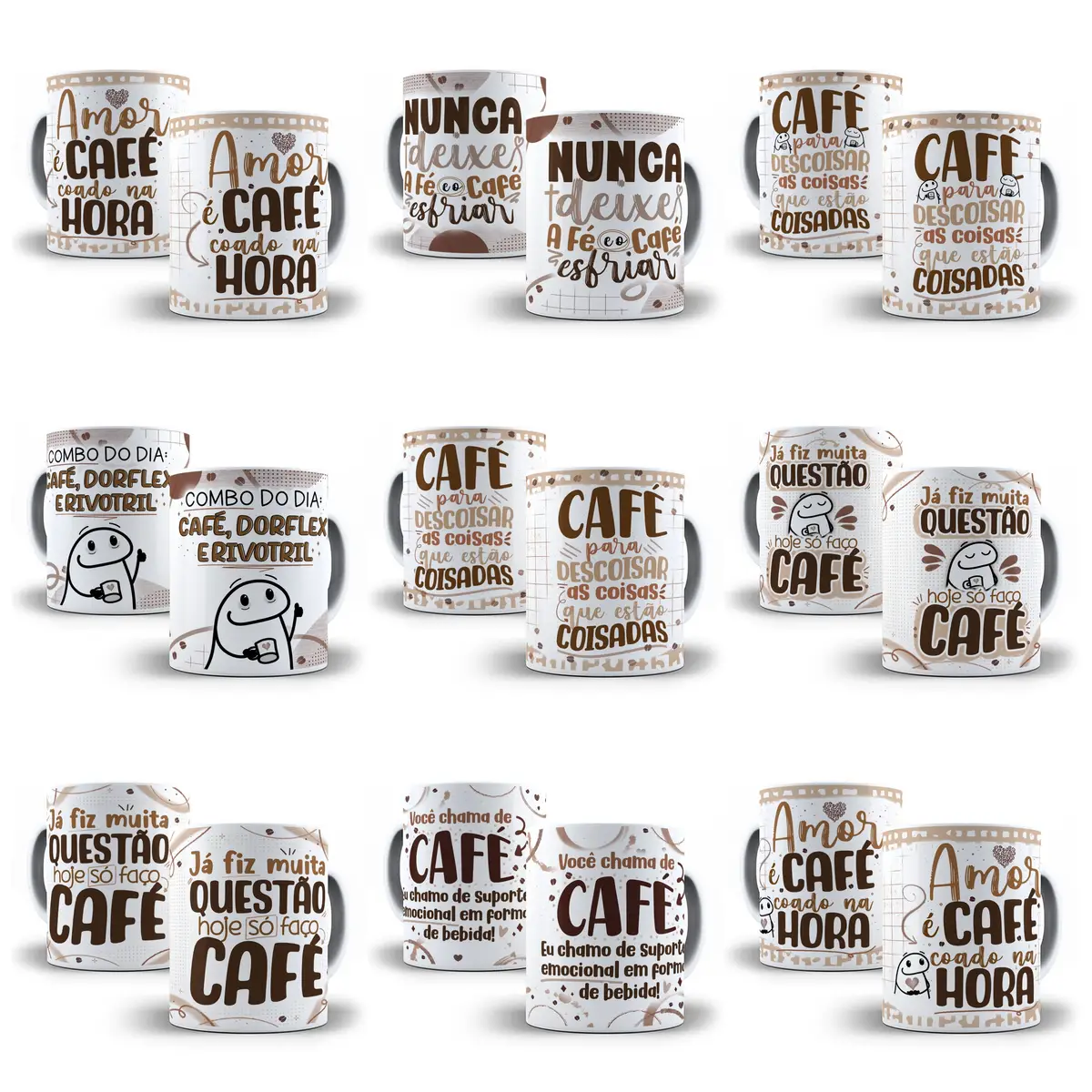 24 Estampas Caneca Flork Café Sublimação Pdf Editável + Png 2 24 Estampas Caneca Flork Cafe Sublimacao Pdf Editavel Png 7
