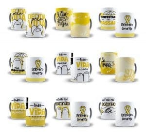 25 Estampa Caneca Camiseta Flork Setembro Amarelo Sublimação