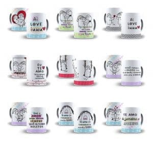 26 Artes Caneca Flork Dia Dos Namorados Arquivos Png