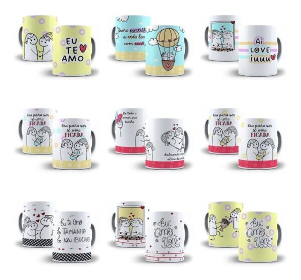 26 Artes Caneca Flork Dia Dos Namorados Arquivos Png