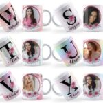 26 Artes Para Caneca Alfabeto Fotos Editável Em Corel