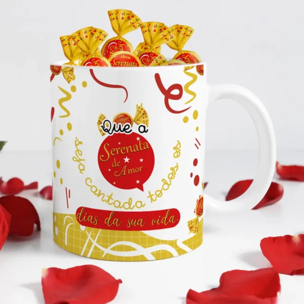 28 Designs Editáveis para Caneca: Dia das Mães com Chocolate