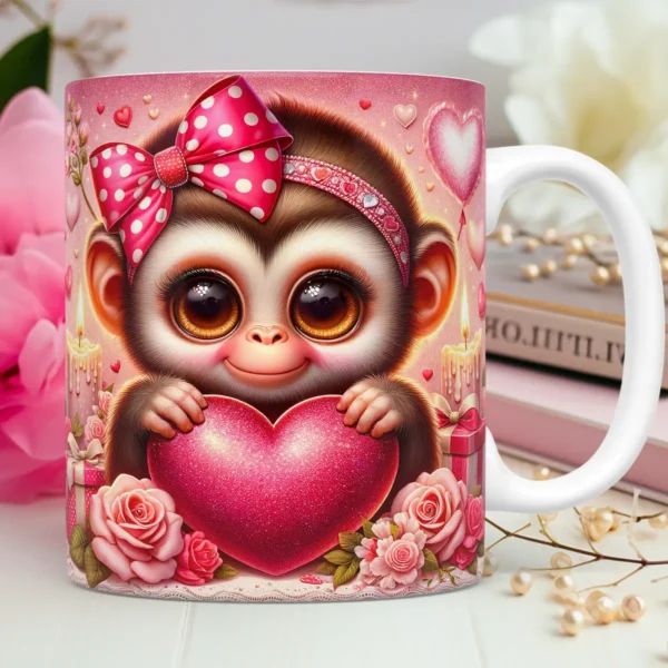 30 Artes Exclusivas para Caneca de Namorados 3D Pets