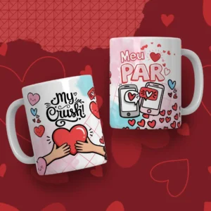 30 Designs de Caneca e Tubolata para Dia dos Namorados