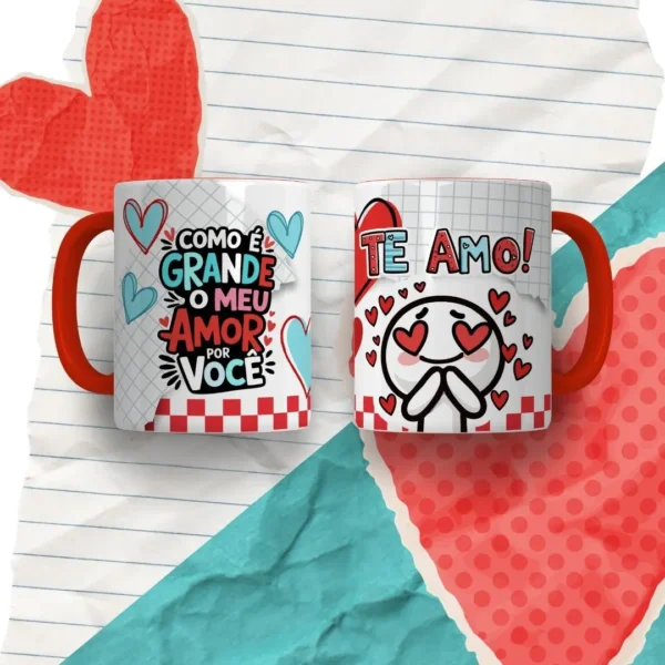30 Designs de Caneca e Tubolata para Dia dos Namorados