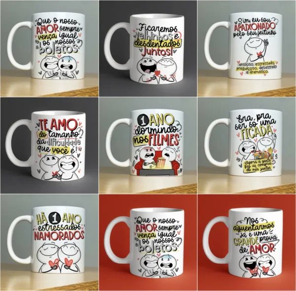 35 Artes Criativas para Caneca do Dia dos Namorados