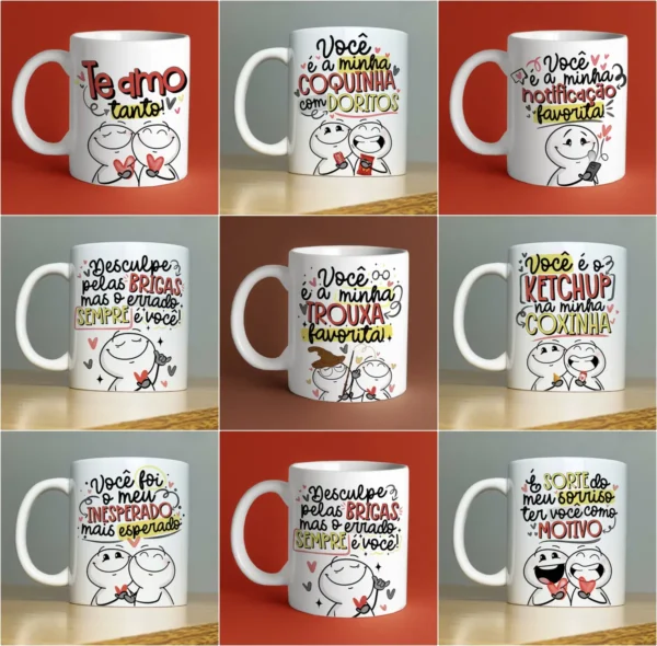 35 Artes Criativas para Caneca do Dia dos Namorados