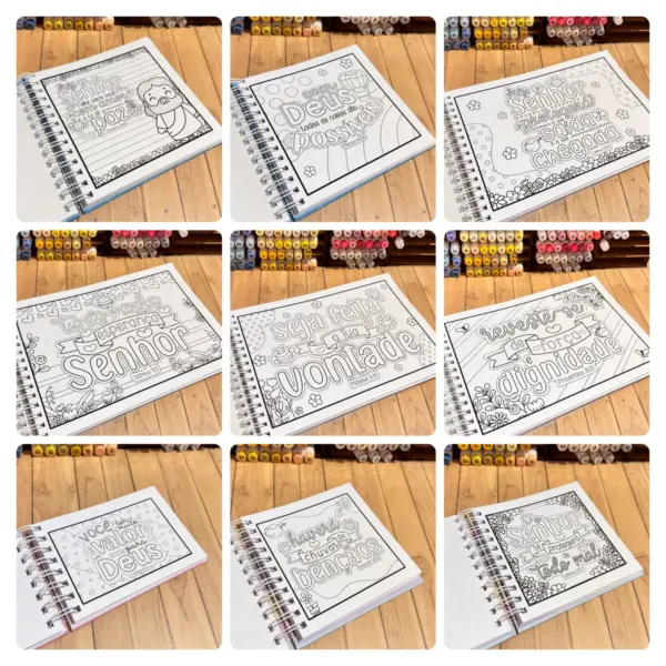 Kit Digital Livro de Colorir com Versículos Bíblicos - Imagem 2