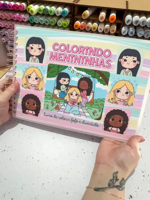Kit Digital Livro para Colorir Meninas em PDF - Imagem 5
