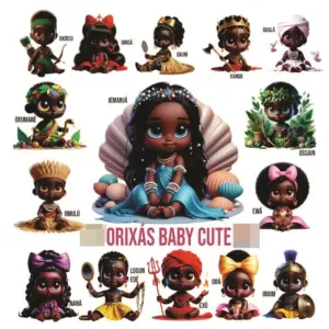 Kit Digital Orixás Baby: Fofuras em PNG para Artes
