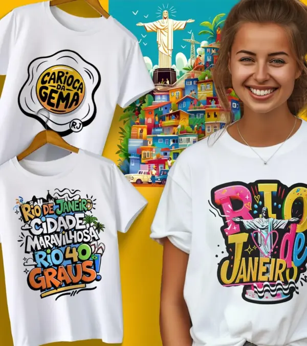 Kit Digital com Frases Icônicas do Rio de Janeiro RJ