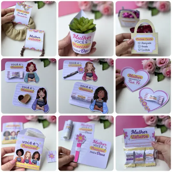 Kit Digital Mulher Cristã PNG para Criações Personalizadas e Inspiradoras