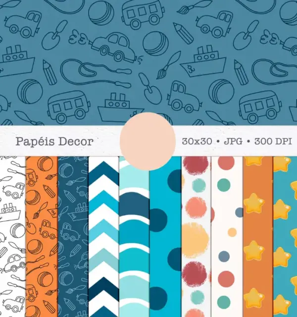 Kit Digital Meninos Little Boys PNG para Scrapbook e Sublimação - Imagem 2