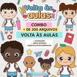 Kit Digital Volta as Aulas com Mimos Arquivo PNG