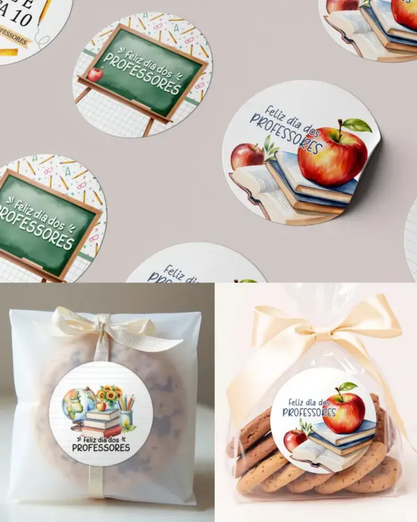 Tag Redonda 6cm para Professores Personalizada - Imagem 3