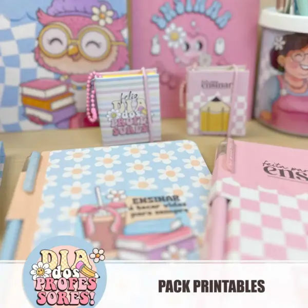 Pack Printables Corujinha Material Escolar Professores - Imagem 2