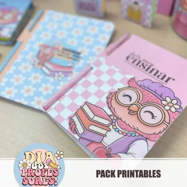 Pack Printables Corujinha Material Escolar Professores - Imagem 6