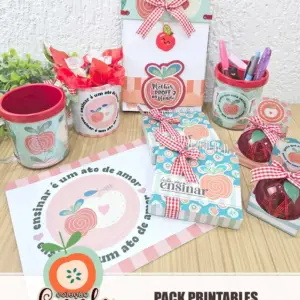 Kit Professores Apple Polly Arquivo Digital para Sublimação