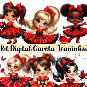 Kit Digital Joaninhas para Personalizar Criacoes 7 35367 001
