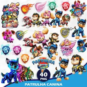 Kit Digital Patrulha Canina PNG para Personalizados