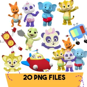 Kit Digital Festa de Palavras PNG para Convites Criativos