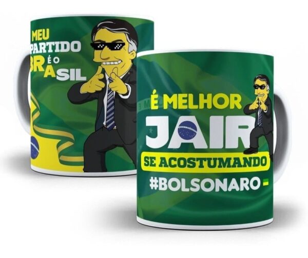 36 Artes Sublimação Caneca Bolsonaro Lula Eleições 2022 Png