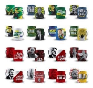 36 Artes Sublimação Caneca Bolsonaro Lula Eleições 2022 Png
