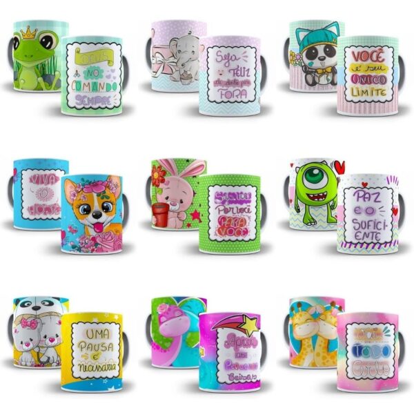 40 Artes Caneca Frases Fofas Cute Editáveis Em Photoshop