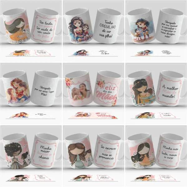 40 Designs Exclusivos para Canecas do Dia das Mães