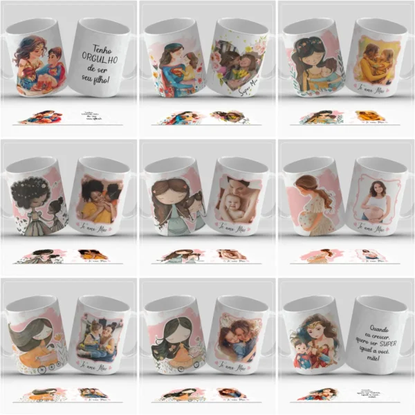 40 Designs Exclusivos para Canecas do Dia das Mães