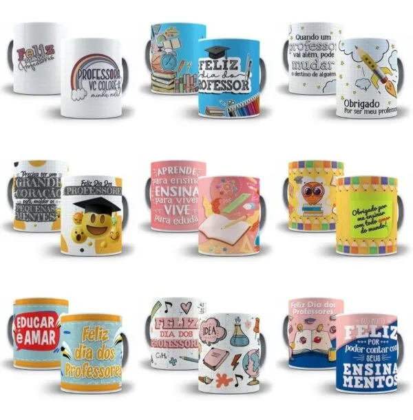 +500 Estampas Caneca Dia Dos Professores 2022 Corel Jpg Png