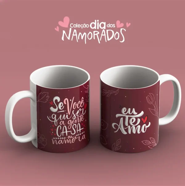 52 Designs Românticos para Canecas - JPG para Sublimação