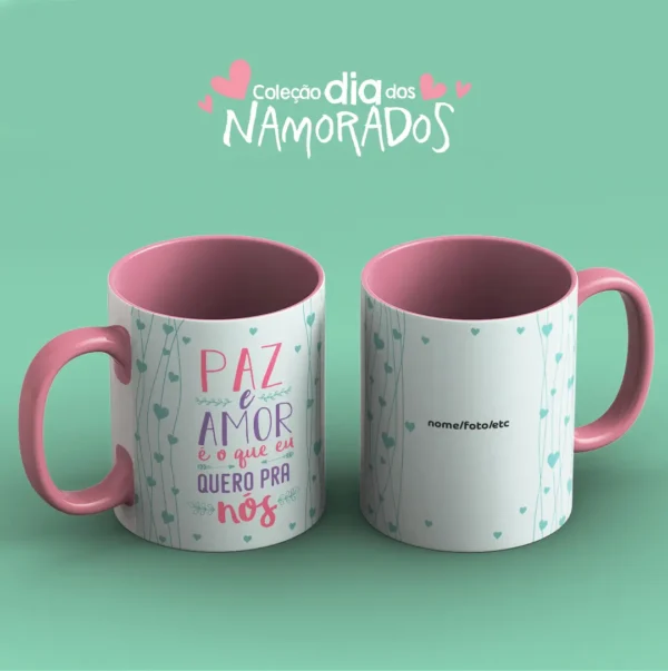 52 Designs Românticos para Canecas - JPG para Sublimação