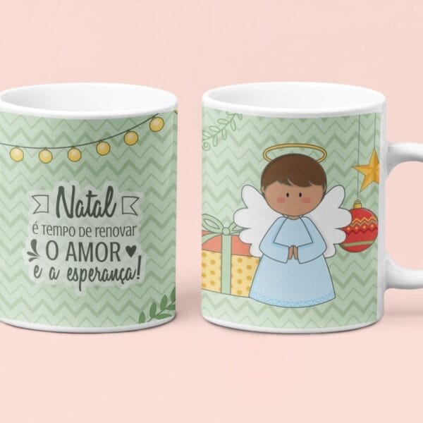 8 Artes Estampas Para Caneca Sublimação Natal Feliz  Em Jpg