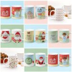 8 Artes Estampas Para Caneca Sublimação Natal Feliz  Em Jpg
