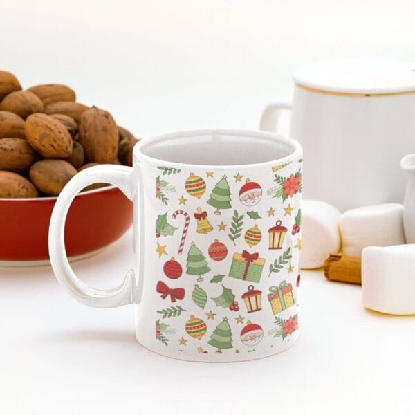8 Artes Estampas Para Caneca Sublimação Natal Feliz  Em Jpg