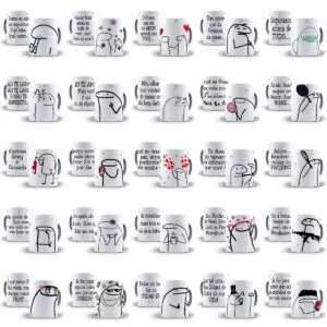 83 Artes Caneca Flork Editáveis Em Corel Draw Sublimação