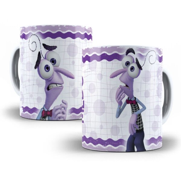 9 Estampas Caneca Divertida Mente 2 Alegria Tédio Inveja