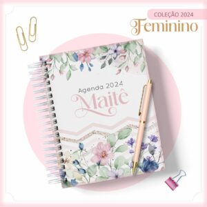 Agenda 2024 Floral Feminino