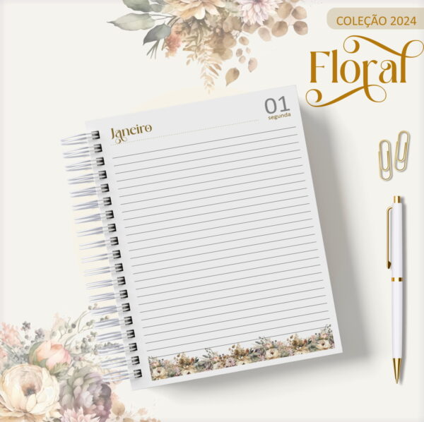 Agenda 2024 Floral Gold