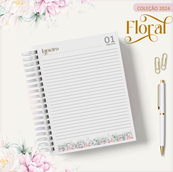 Agenda 2024 Floral Rosa