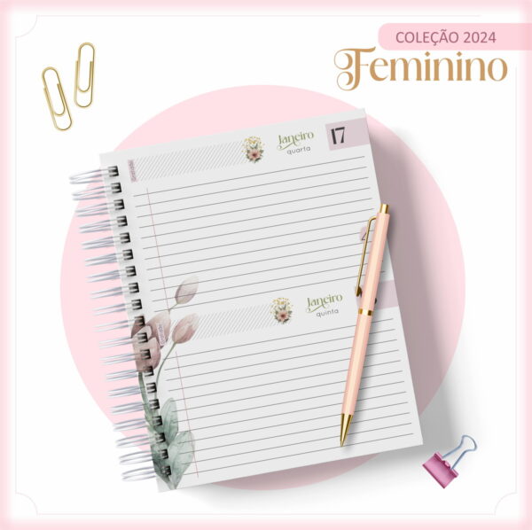 Agenda 2024 Floral Verde