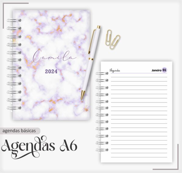 Agenda 2024 Marble Roxa