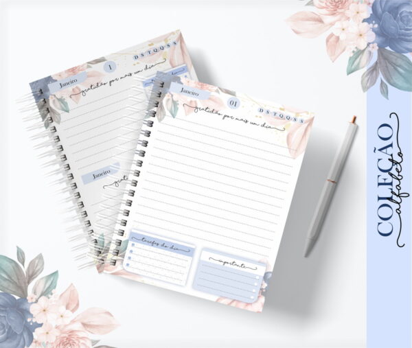 Agenda Alfabeto Azul