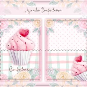 Agenda Confeiteira + Arte para caneca