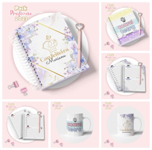 Agenda Confeiteira Feminina