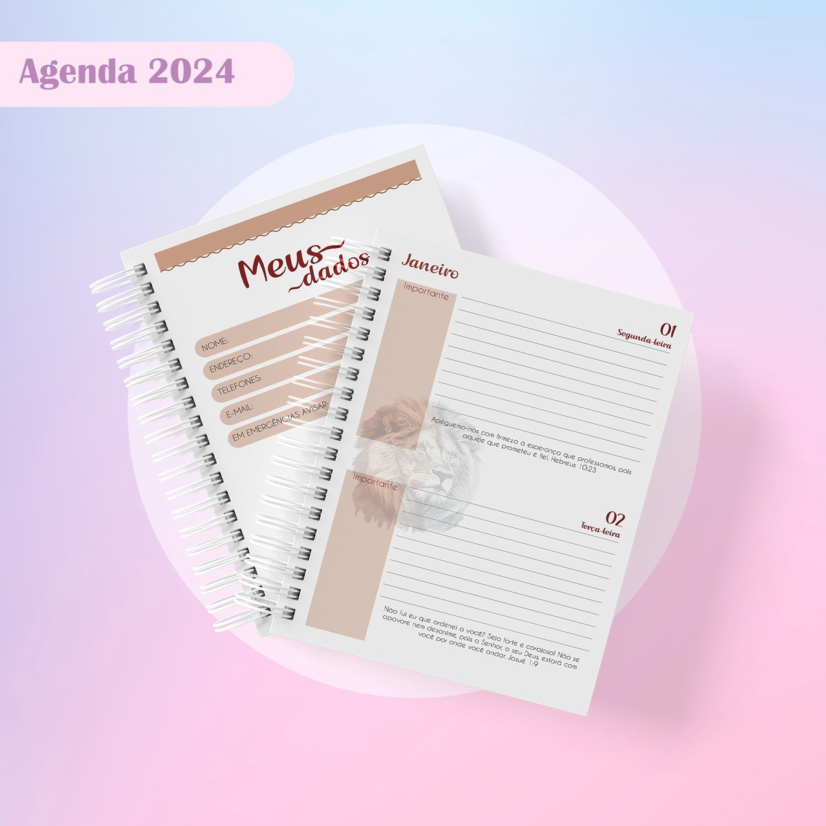 Agenda Cristã Masculina Datada 2024 - Arquivo Digital 3 Agenda Cristã Masculina Datada 2024 - Arquivo Digital