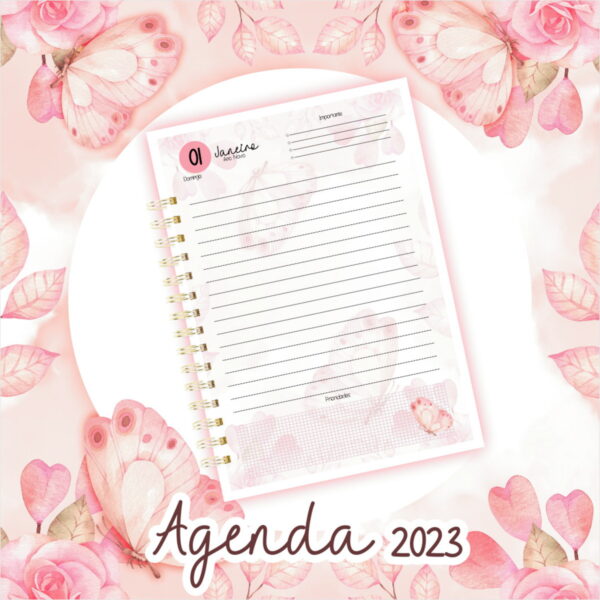 Agenda Datada 2023 Borboletas