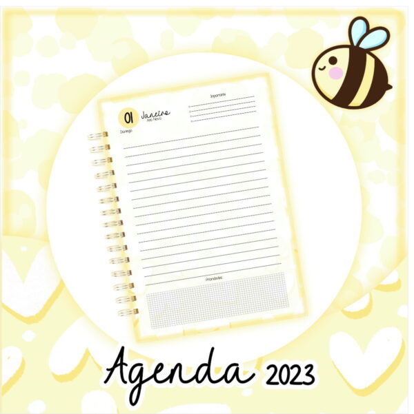 Agenda Datada 2023 Girassol Amarelo