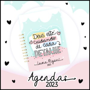 Agenda Datada 2023 Lettering - Arquivo Digital